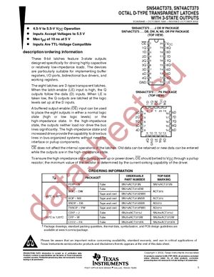 SN74ACT373PWG4 datasheet  